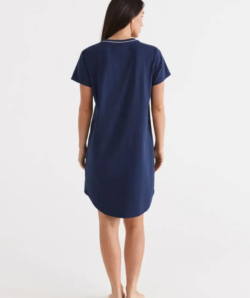 Contrast Trim T-Shirt Nightie<Sussan Outlet