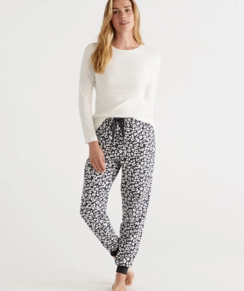 Cotton Animal Print Flannelette Pant<Sussan