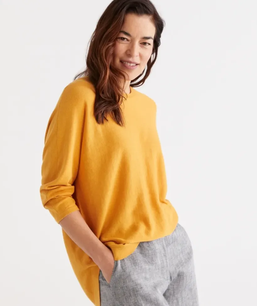 Cotton Curved Hem Pull Over<Sussan Hot