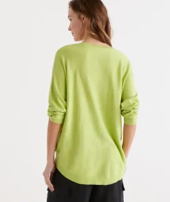 Cotton Curved Hem Pull Over<Sussan Hot