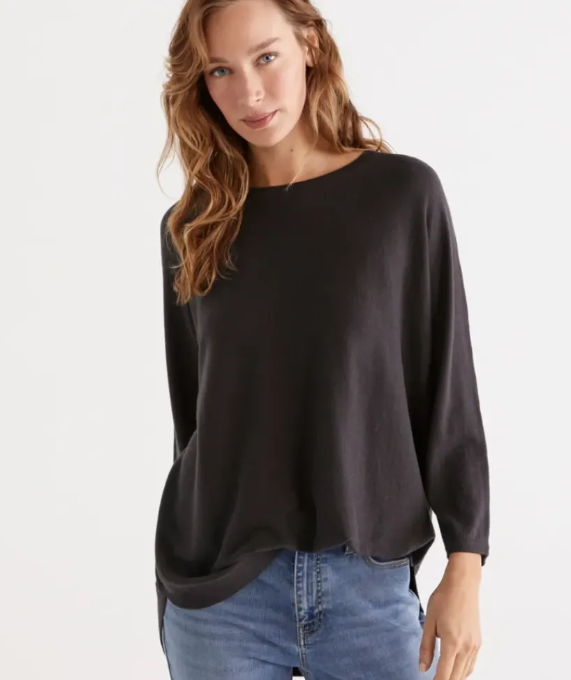 Cotton Curved Hem Pull Over<Sussan Clearance
