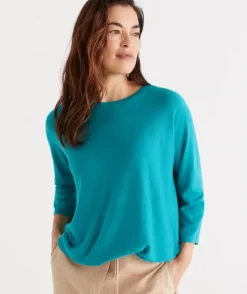 Cotton Curved Hem Pull Over<Sussan Clearance