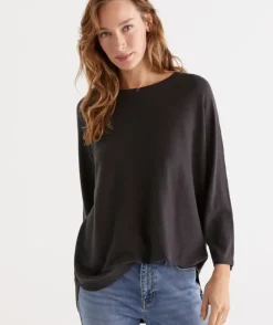 Cotton Curved Hem Pull Over<Sussan Sale