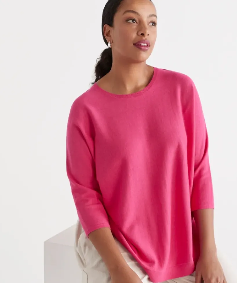 Cotton Curved Hem Pull Over<Sussan Outlet