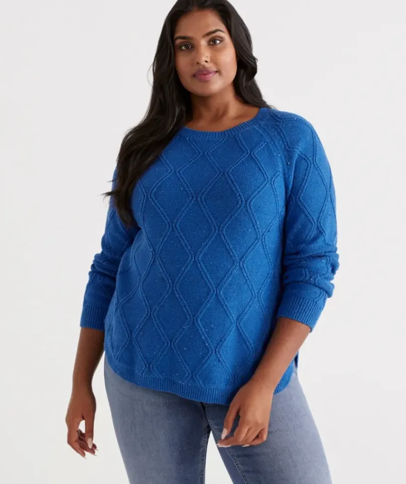 Cotton Nep Cable Pullover<Sussan Hot