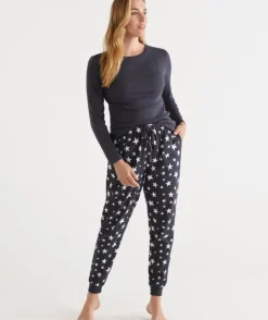 Cotton Star Print Flannelette Pant<Sussan Outlet
