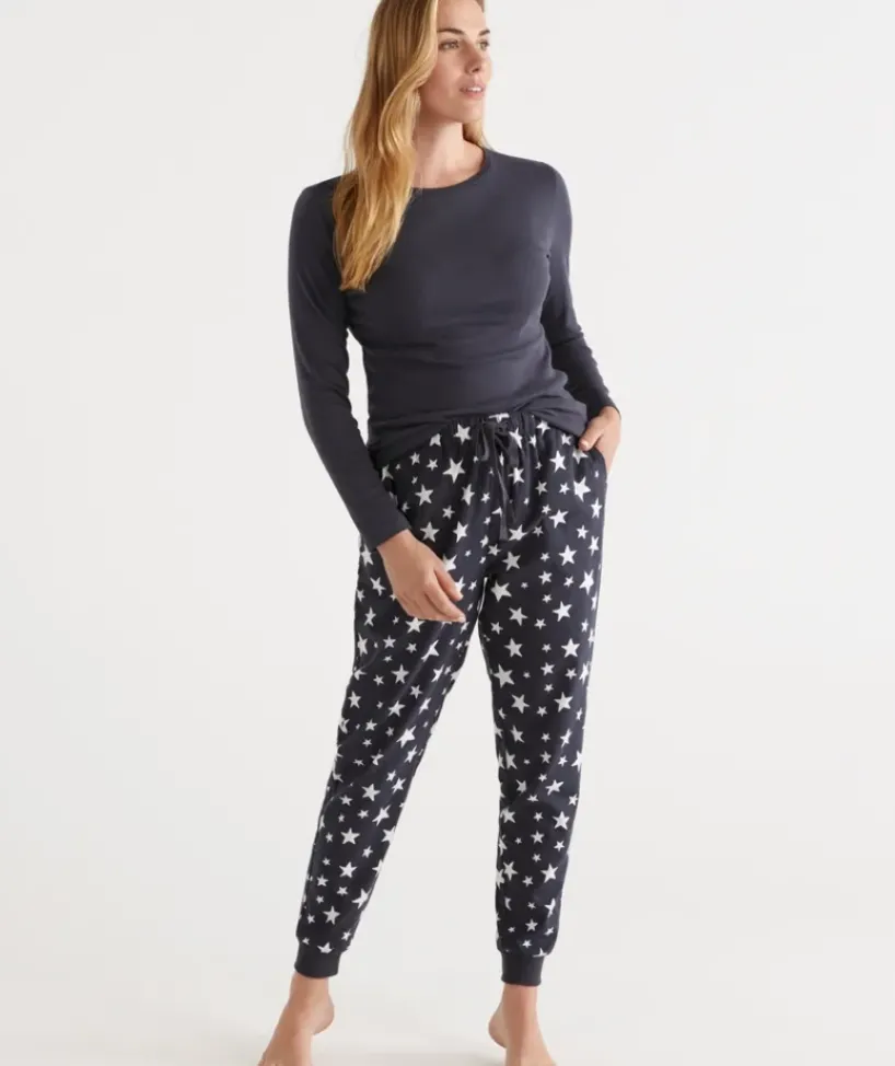 Cotton Star Print Flannelette Pant<Sussan Best