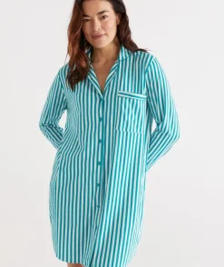 Cotton Stripe Nightshirt<Sussan Clearance
