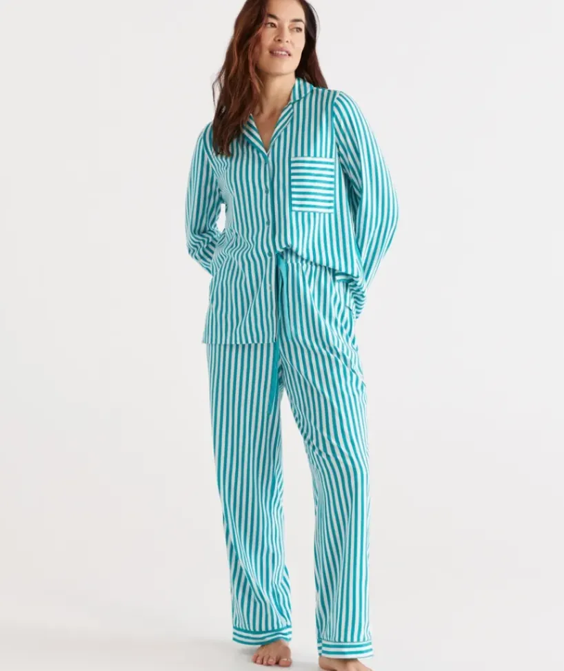 Cotton Stripe Pyjama Set<Sussan Clearance