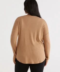 Crew Drop Shoulder Top<Sussan