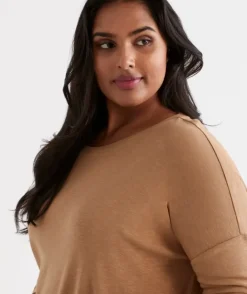 Crew Drop Shoulder Top<Sussan Online