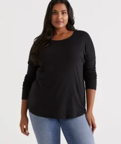 Crew Drop Shoulder Top<Sussan Hot