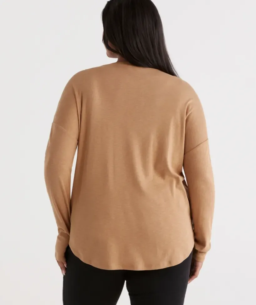 Crew Drop Shoulder Top<Sussan Hot