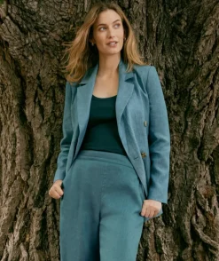 Double Breasted Linen Blazer<Sussan Outlet
