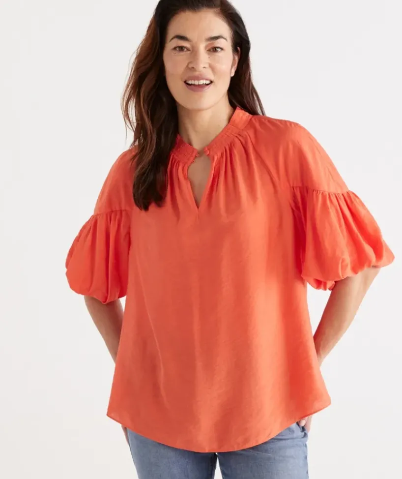 Drape Neck Top<Sussan Hot
