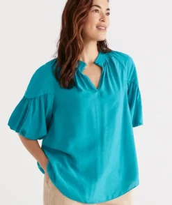 Drape Neck Top<Sussan