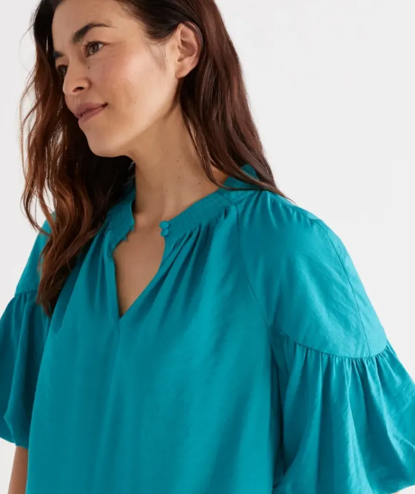 Drape Neck Top<Sussan