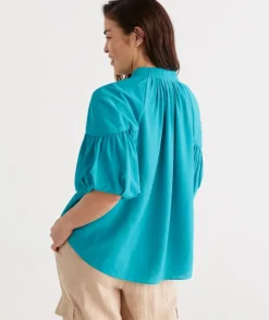 Drape Neck Top<Sussan