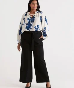 Eco Vero Belted Ponte Pant<Sussan