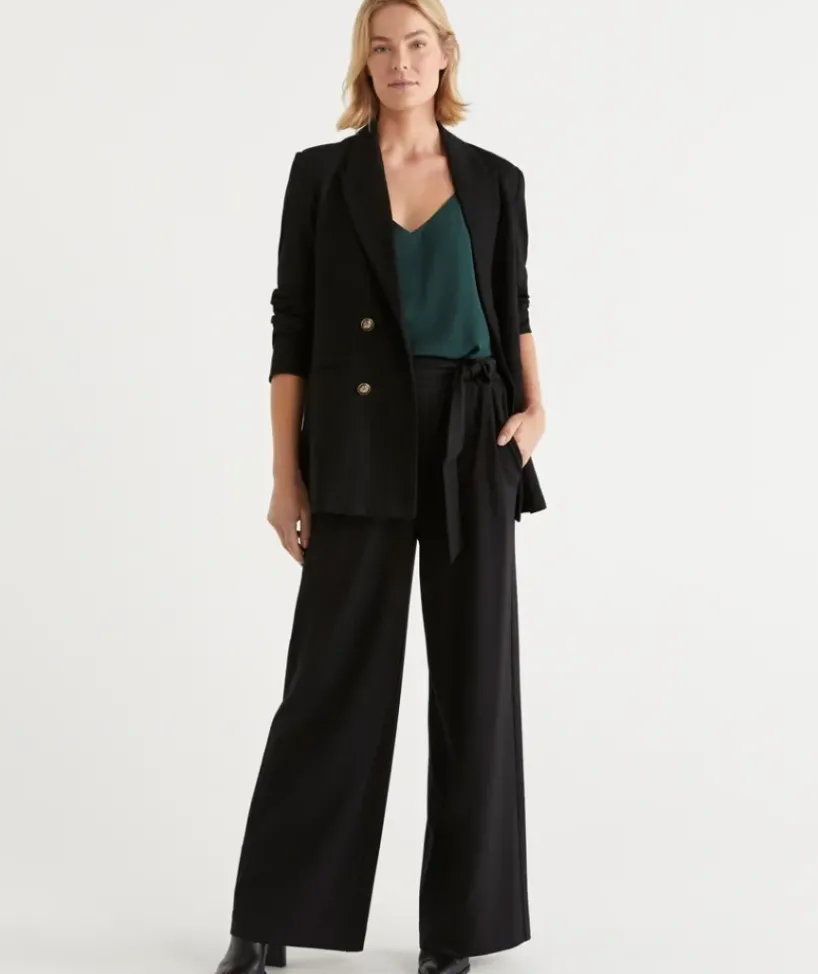 Eco Vero Belted Ponte Pant<Sussan
