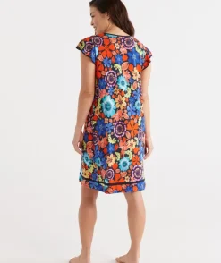 Floral Flutter Sleeve Nightie<Sussan Discount