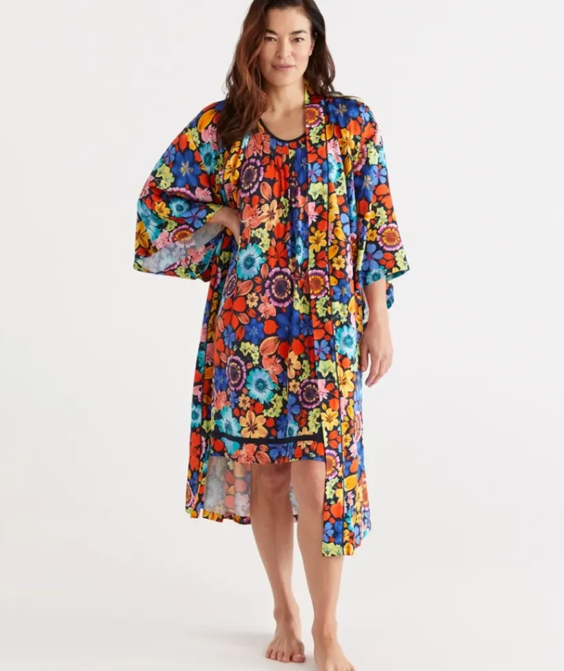 Floral Print Kimono<Sussan Online