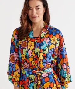 Floral Print Kimono<Sussan Online
