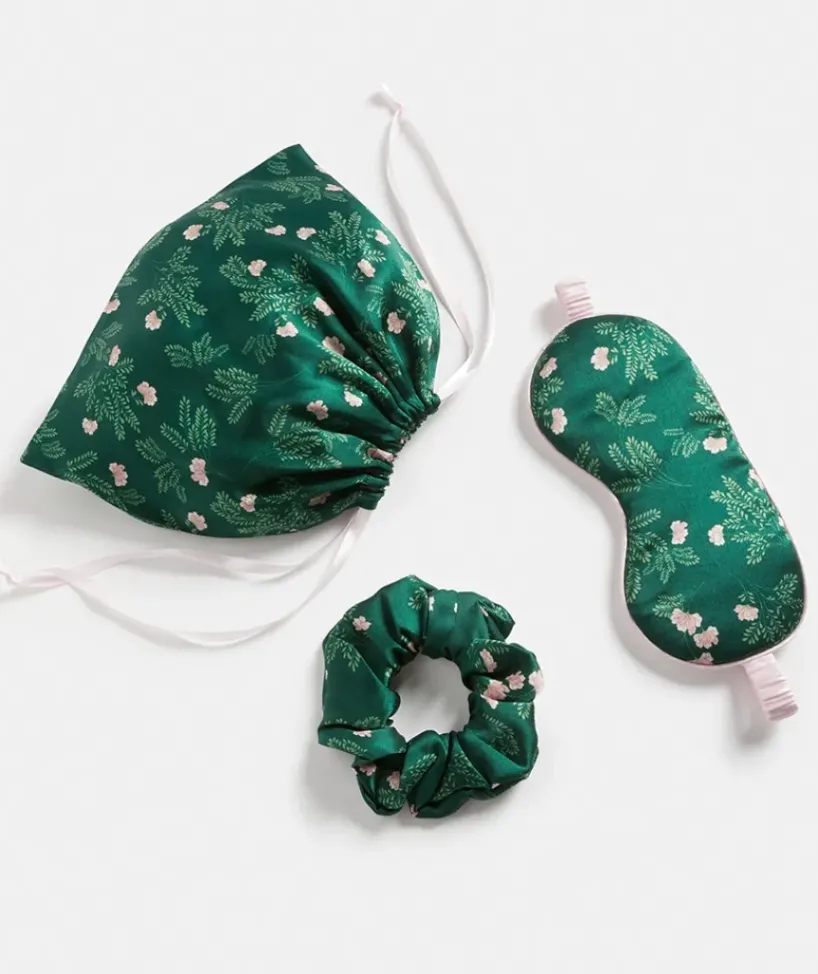 Floral Print Sleep Silk Set<Sussan