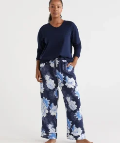 Floral Print Twill Pant<Sussan Clearance