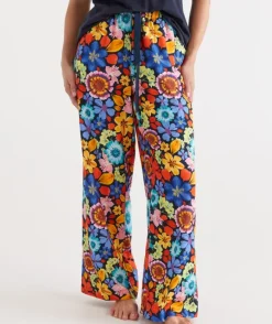 Floral Print Wide Leg Pyjama Pant<Sussan Online