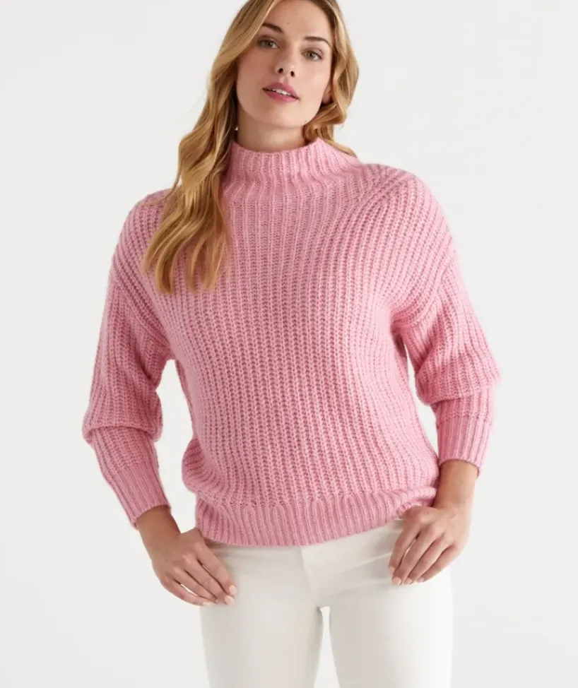 Funnel Neck Knit Jumper<Sussan Best