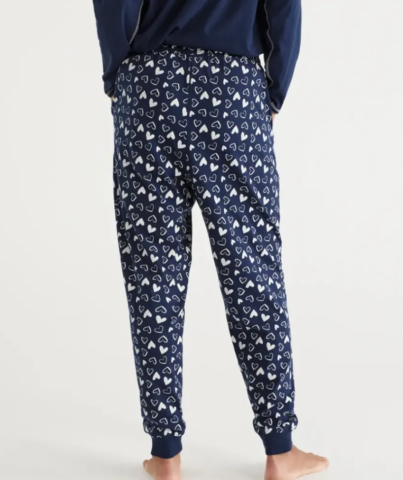 Heart Print Australian Cotton Knit Pyjama Pant<Sussan Discount