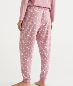 Heart Print Australian Cotton Knit Pyjama Pant<Sussan Discount
