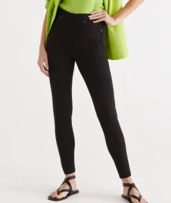 Knit Denim Legging<Sussan