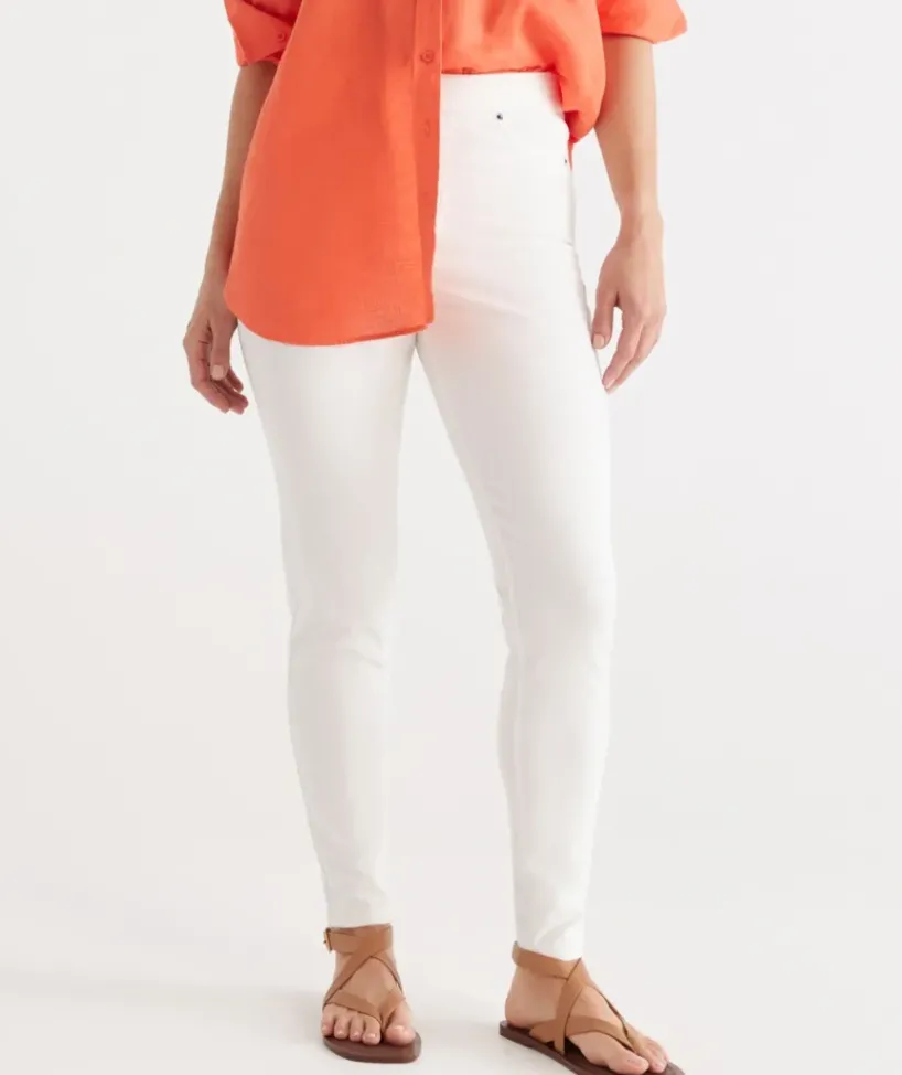 Knit Denim Legging<Sussan