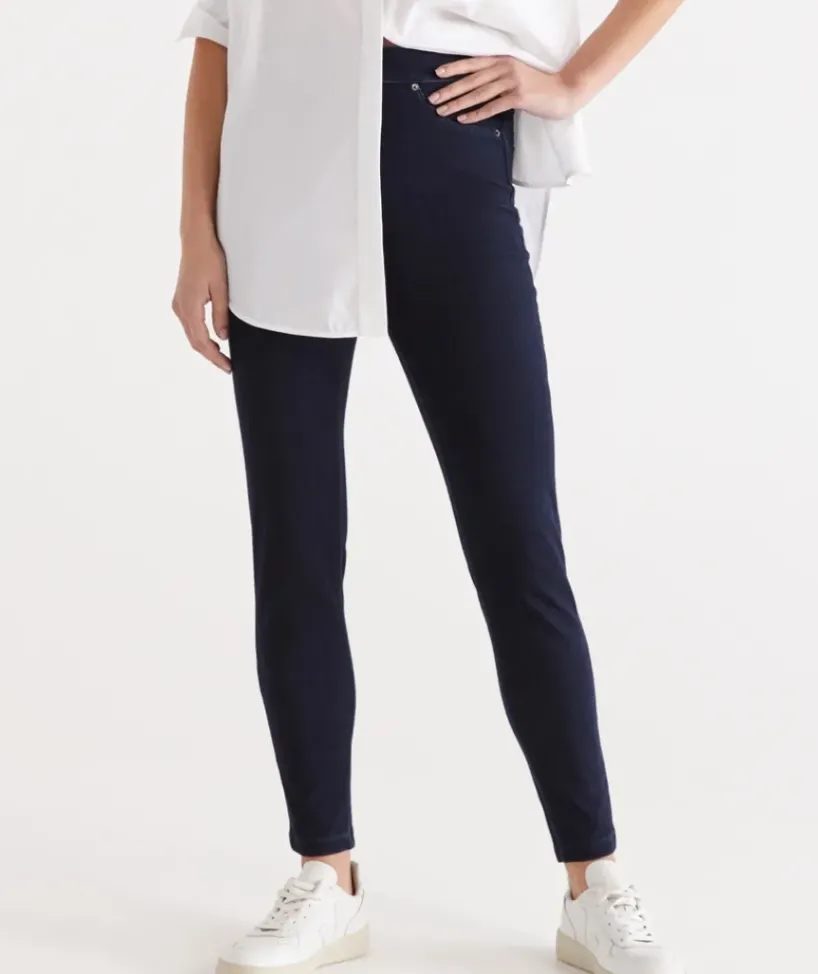Knit Denim Legging<Sussan