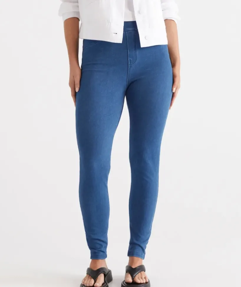 Knit Denim Legging<Sussan New