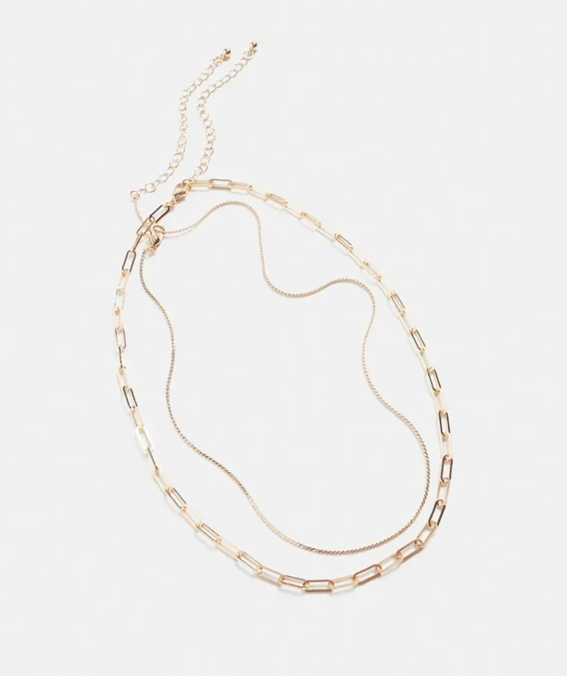 Layered Chain Necklace<Sussan New