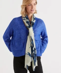 Linear Floral Scarf<Sussan Clearance