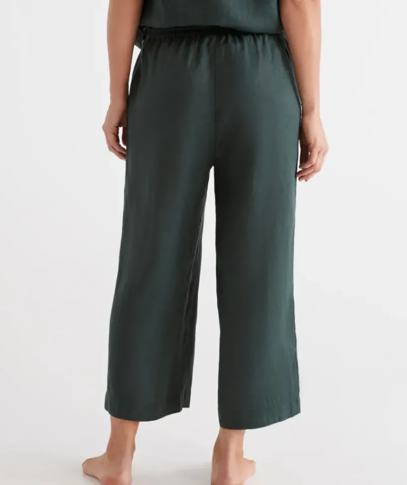 Linen ¾ Wide Leg Lounge Pant<Sussan Sale