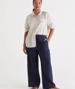 Linen Cargo Pant<Sussan