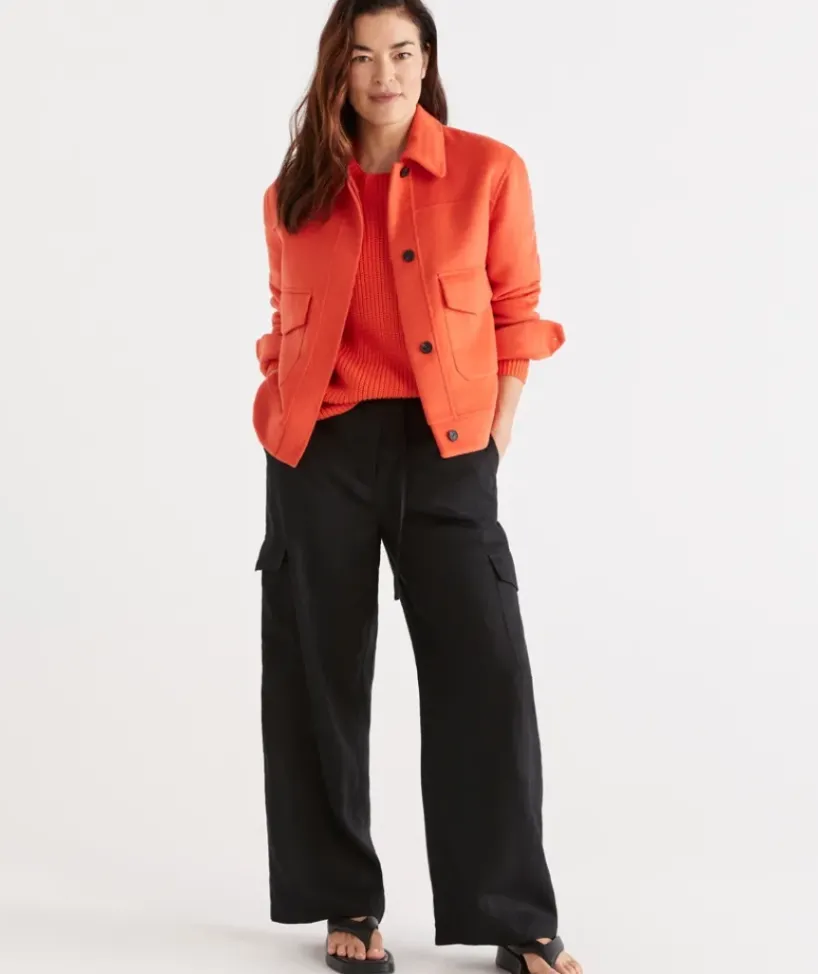 Linen Cargo Pant<Sussan
