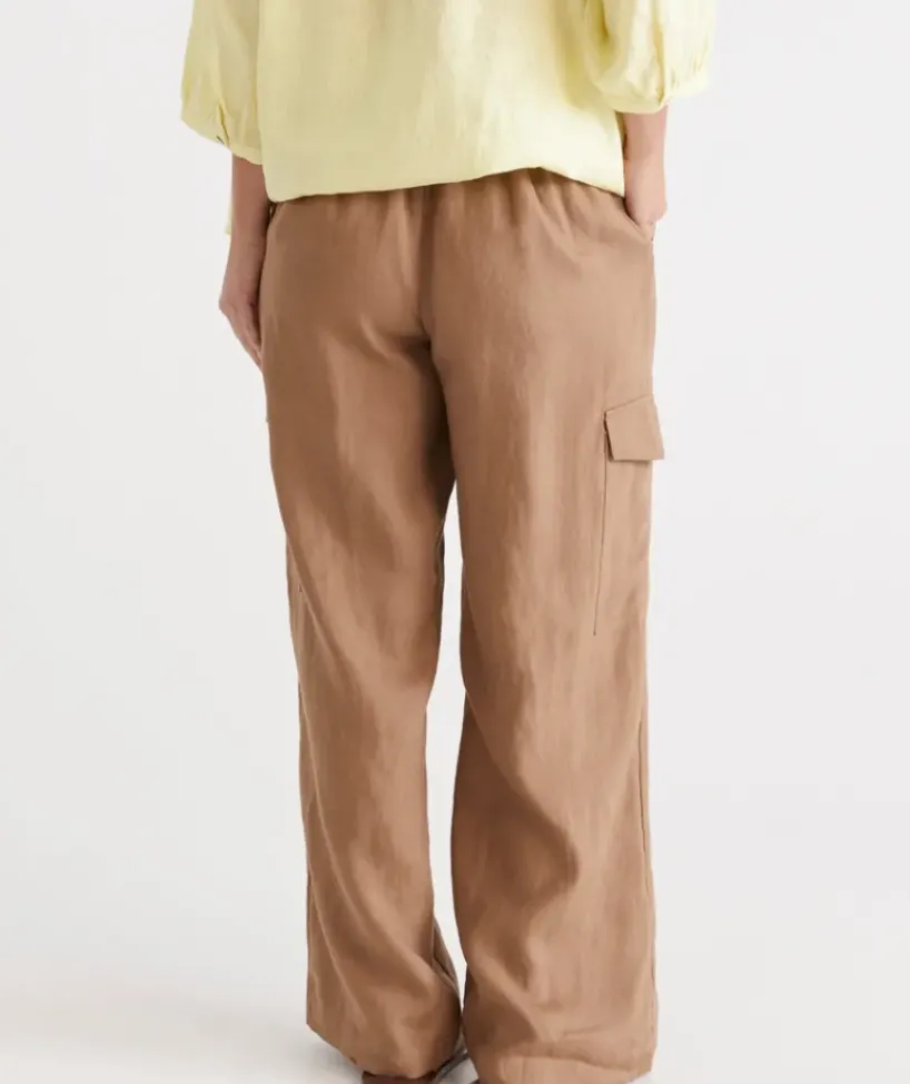 Linen Cargo Pant<Sussan