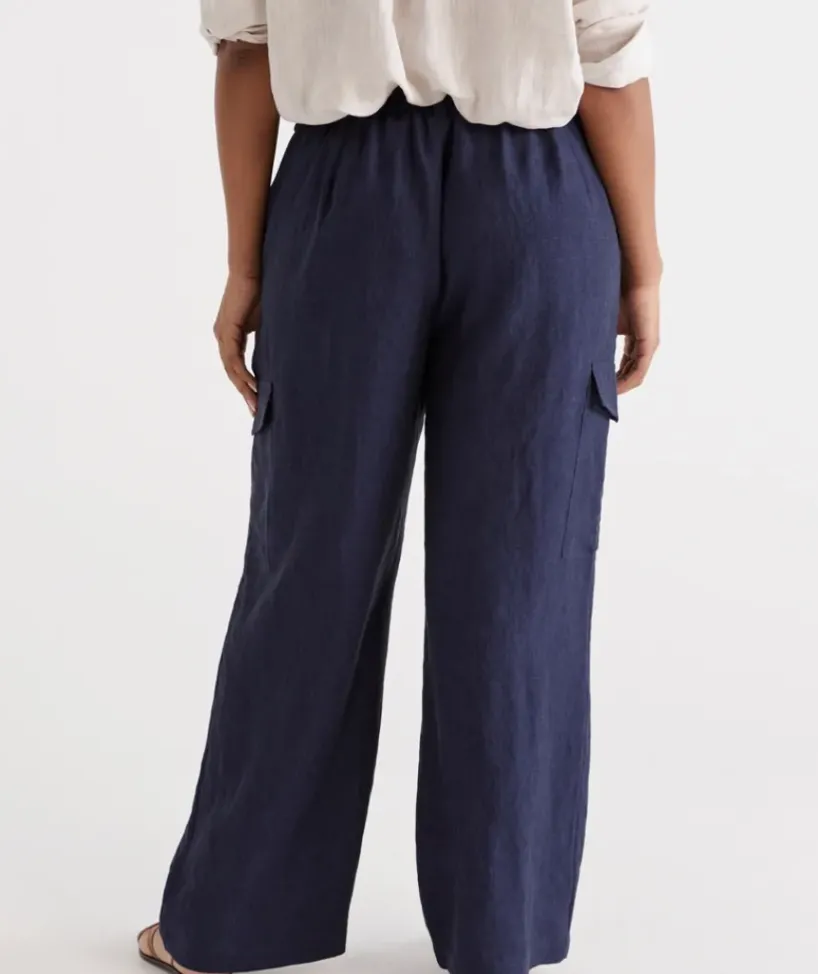 Linen Cargo Pant<Sussan