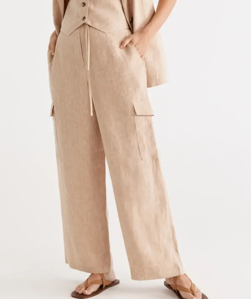 Linen Cargo Pant<Sussan Clearance