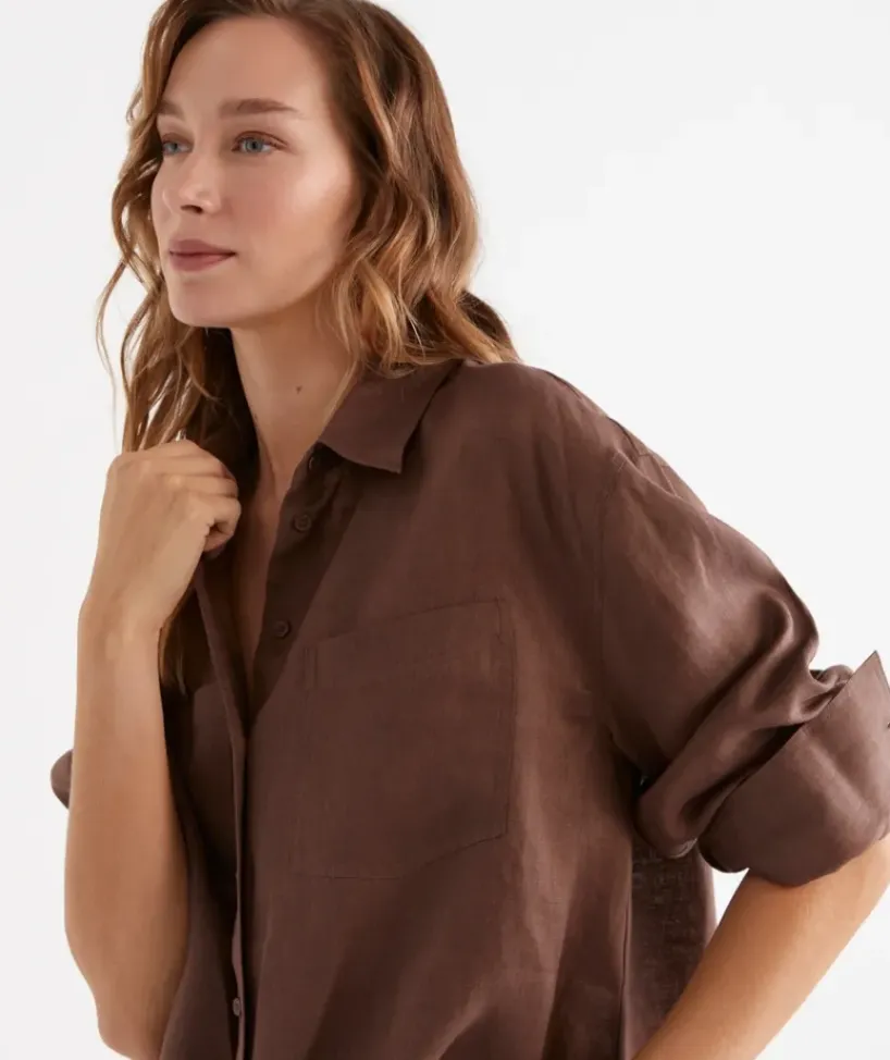 Linen Everyday Shirt<Sussan