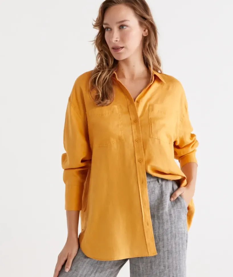 Linen Everyday Shirt<Sussan