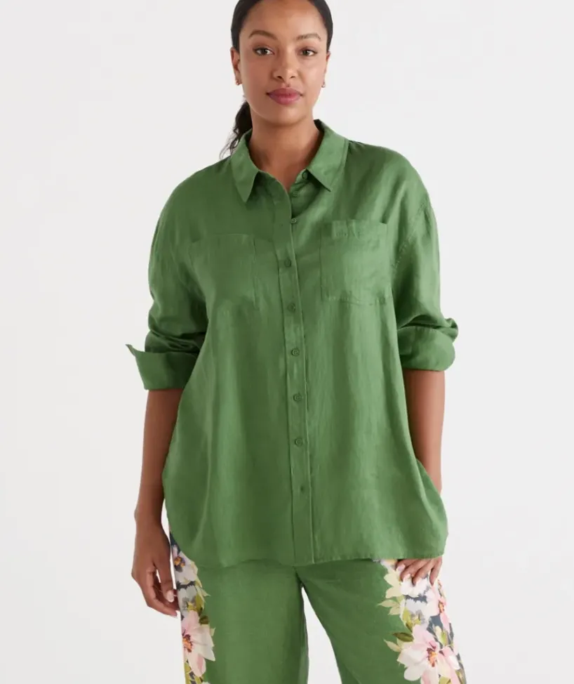Linen Everyday Shirt<Sussan