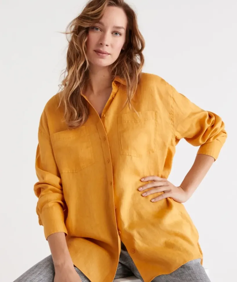 Linen Everyday Shirt<Sussan