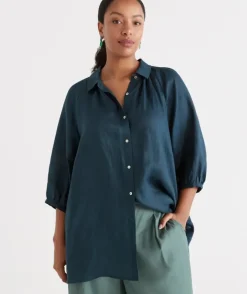 Linen Raglan Shirt<Sussan Sale